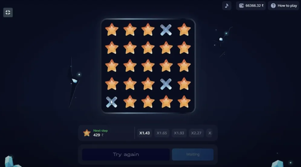 Mines (1Win) gameplay